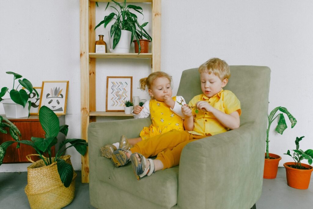 niños comiendo